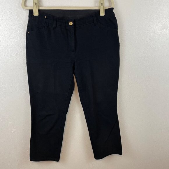 Chico’s So Slimming Black Cropped Pants Size 8/Medium (Chico’s size 1) - Picture 1 of 9
